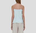 Herno - BLUSA DE TIRAS AZUL BRILLANTE