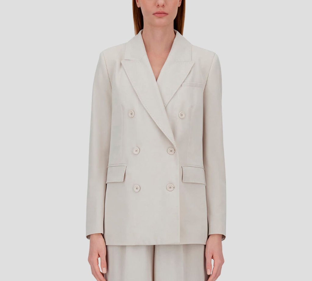 Herno - BLAZER CAMEL CON COSTURA EN SOLAPA