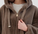 Herno - CHAQUETA BOMBER BEIGE PELUDA