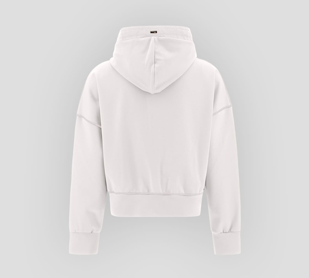 Herno - CARDIGAN TIPO SUDADERA DE PUNTO BLANCO