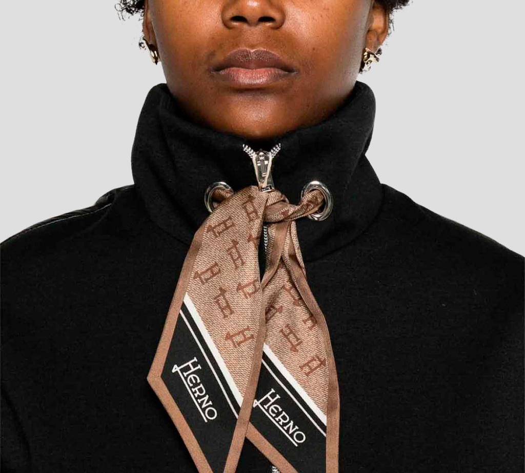 Herno - JACKET DE PUNTO NEGRO