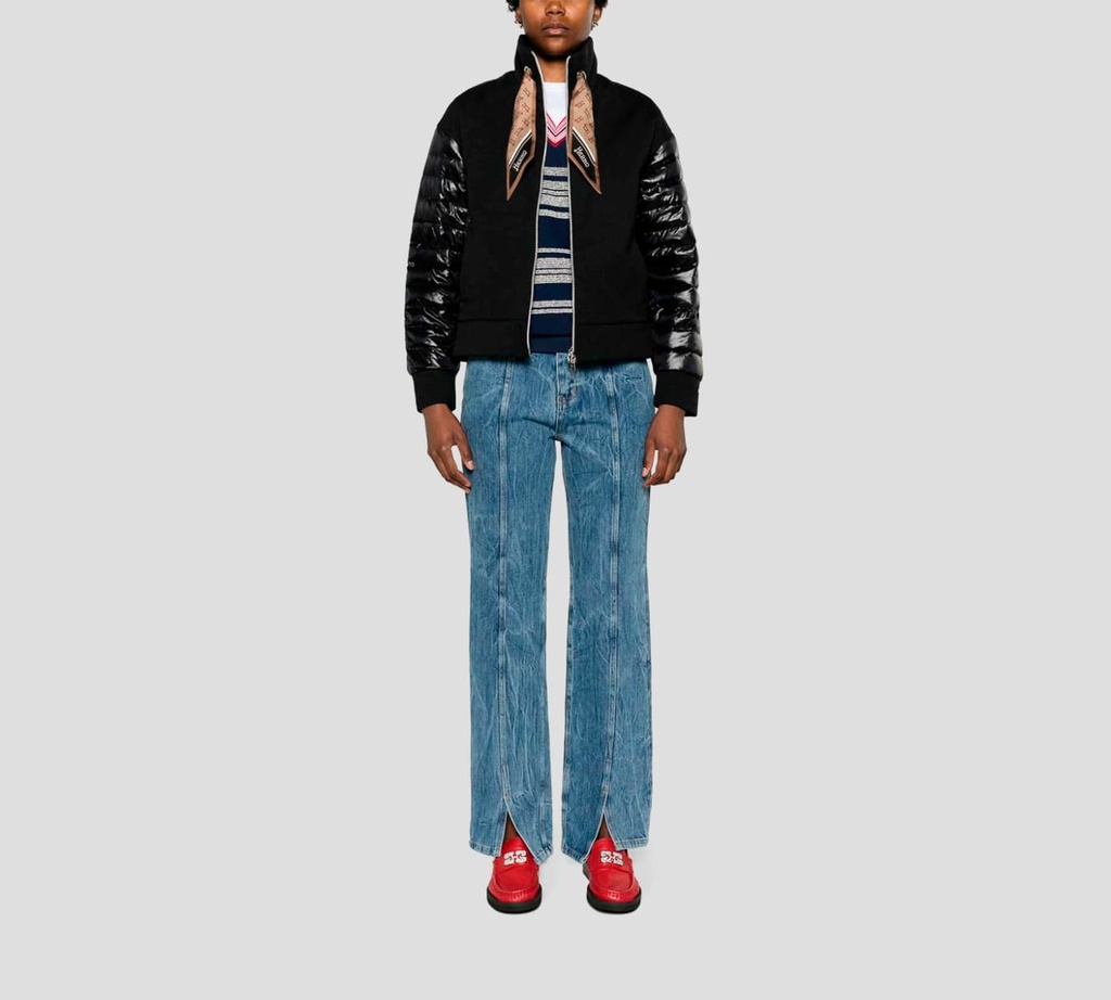 Herno - JACKET DE PUNTO NEGRO