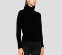 Herno - SWEATER NEGRO TEJIDO CON CUELLO ALTO