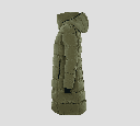 Herno - CHAQUETA BOMBER LARGA VERDE MILITAR