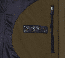 Herno - CHAQUETA BOMBER LARGA VERDE MILITAR