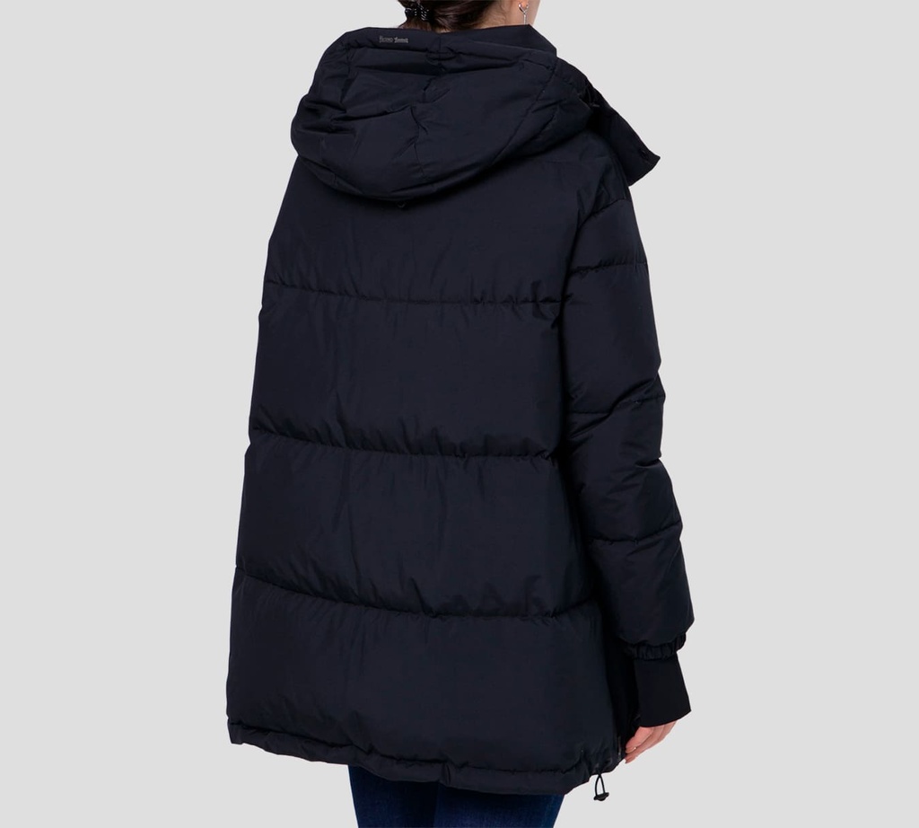 Herno - CHAQUETA CORTA CON ABERTURAS LATERALES AZUL OSCURO