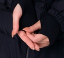 Herno - CHAQUETA CORTA CON ABERTURAS LATERALES AZUL OSCURO