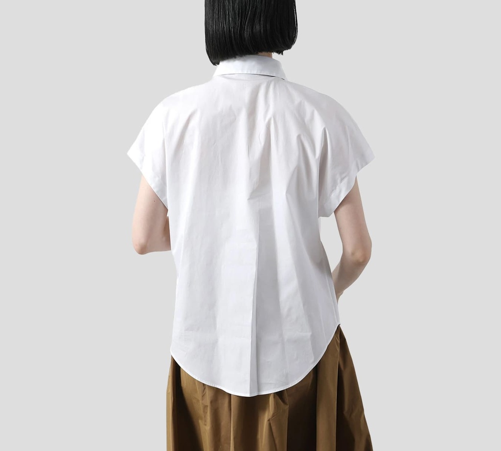 Herno - CAMISA BLANCA CON DETALLES EN CUELLO INTERIOR