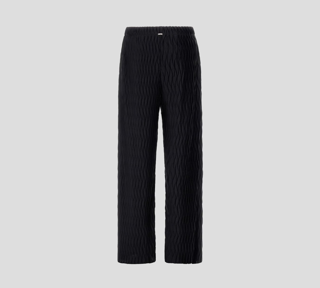 Herno - MONO NEGRO DE SEDA DE ACANALADO ONDULADO