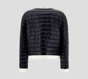 Herno - CHAQUETA TEJIDA NEGRO BLANCO