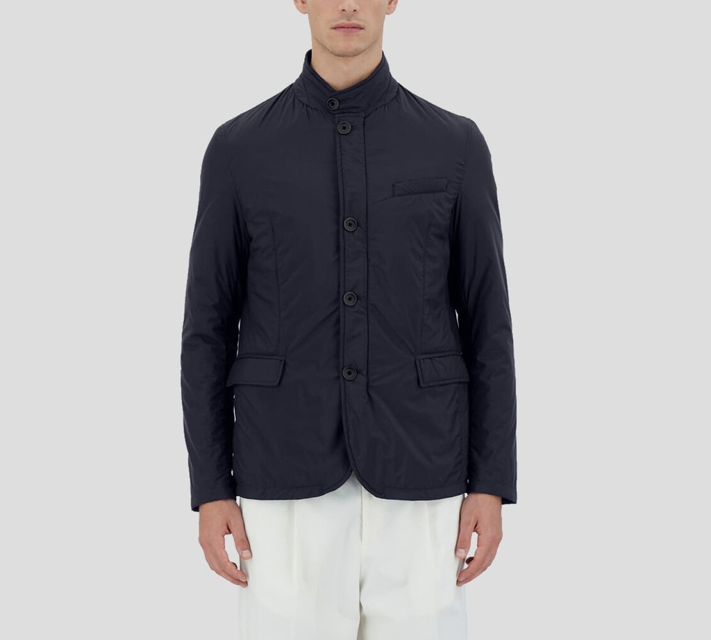 Herno - JACKET TEJIDA AZUL NAVY 4U