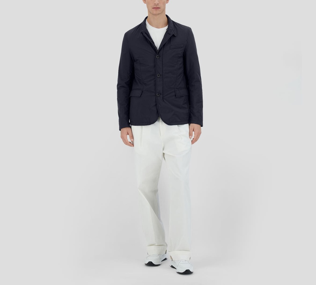 Herno - JACKET TEJIDA AZUL NAVY 4U