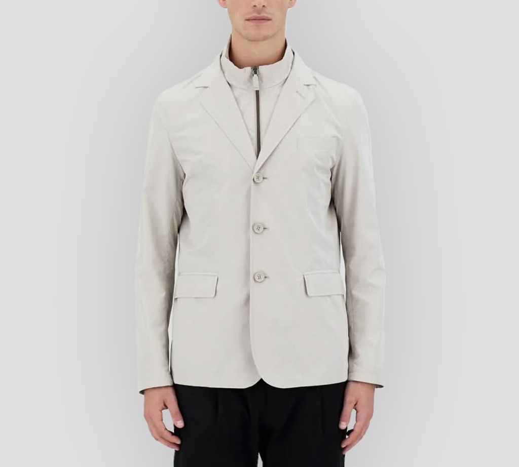 Herno - CHAQUETA TEJIDA BEIGE