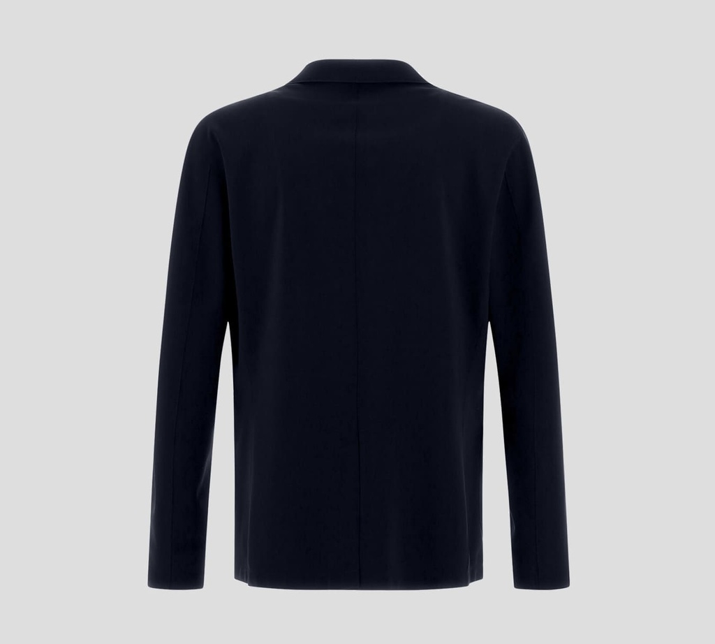 Herno - CHAQUETA AMERICANA DE PUNTO AZUL NAVY