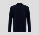 Herno - CHAQUETA AMERICANA DE PUNTO AZUL NAVY