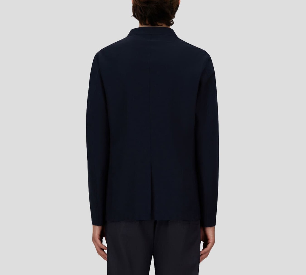 Herno - CHAQUETA AMERICANA DE PUNTO AZUL NAVY