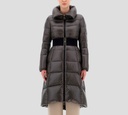 Herno - ABRIGO SLIM CON CINTURA ALTA DE NYLON ULTRALIGHT GRIS OSCURO