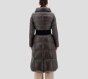 Herno - ABRIGO SLIM CON CINTURA ALTA DE NYLON ULTRALIGHT GRIS OSCURO