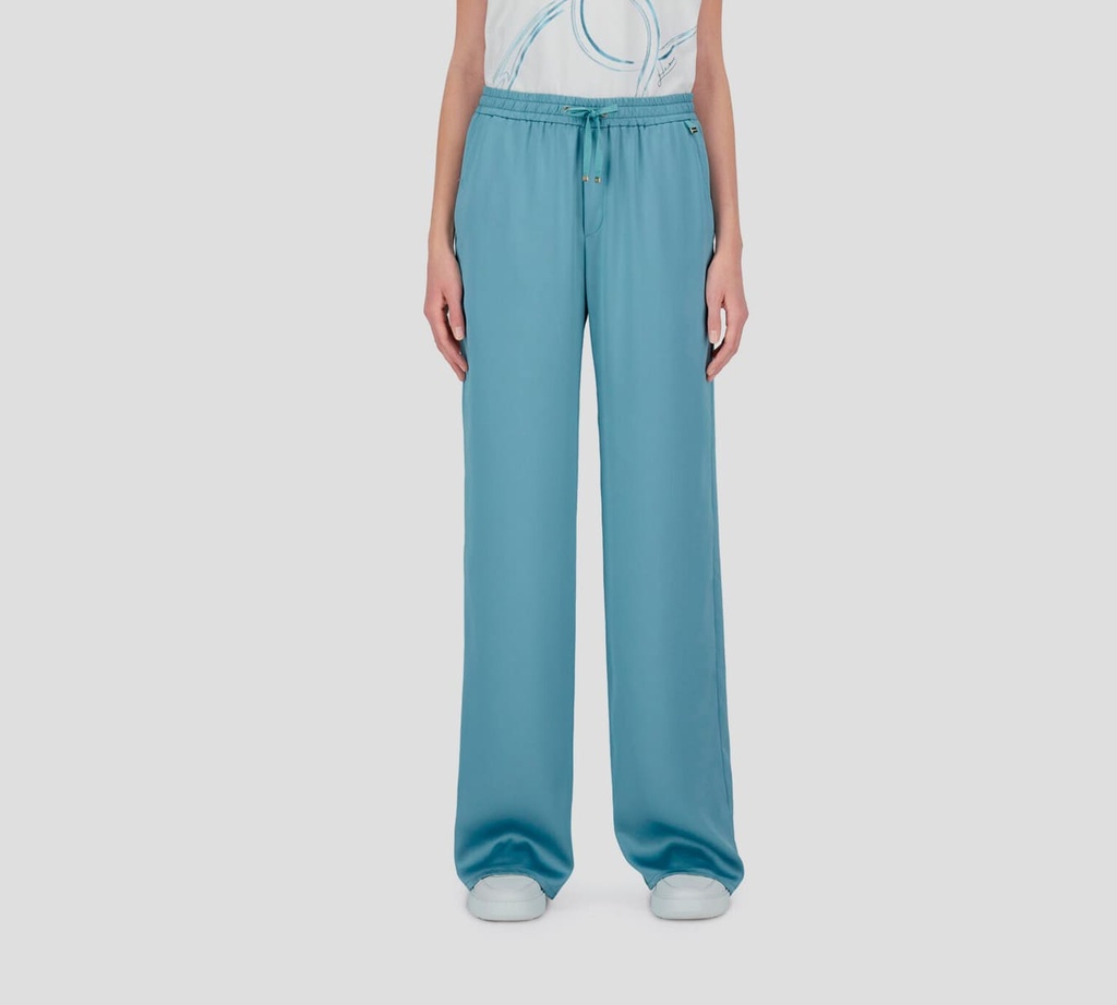 Herno - PANTALON DE LIGA AZUL TURQUESA