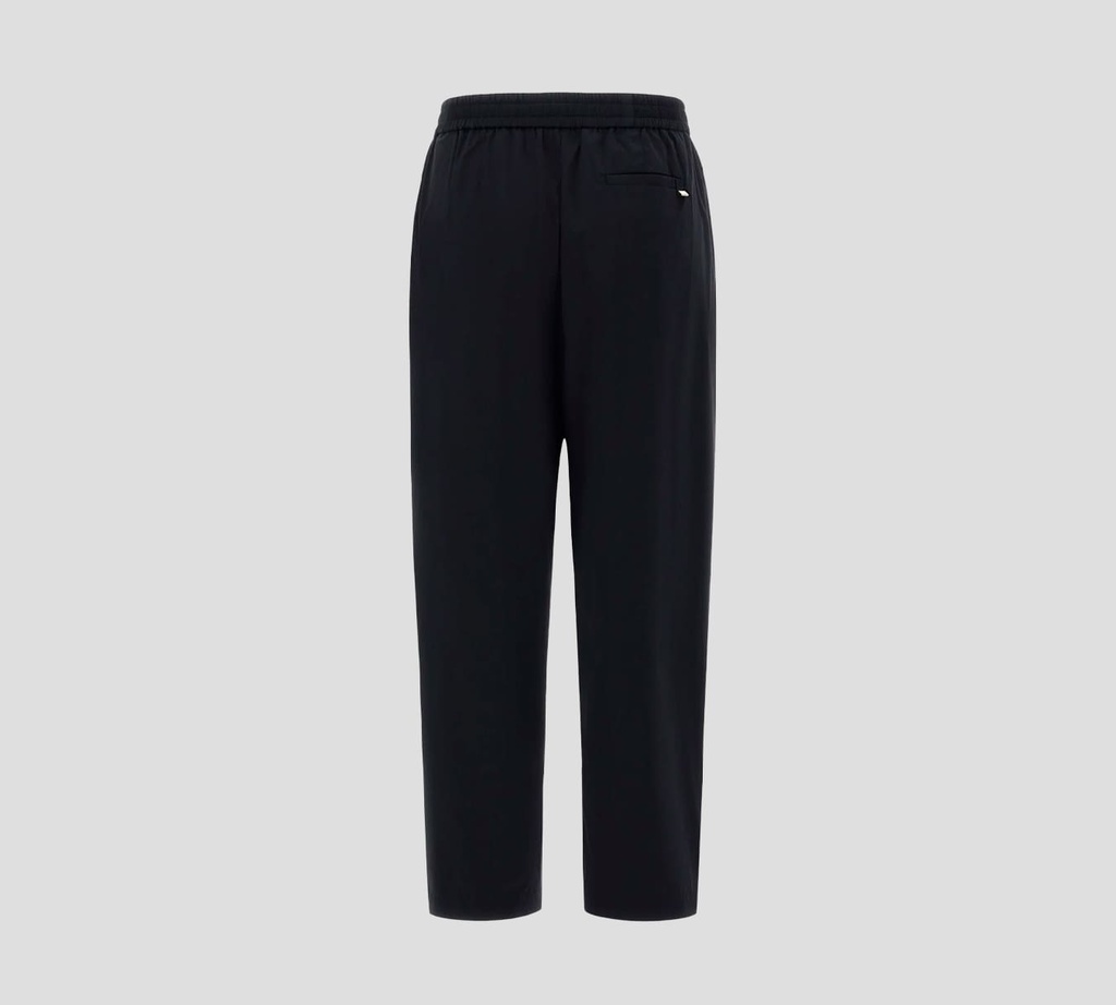 Herno - PANTALON NEGRO DE SEDA Y LIGA