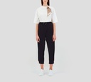 Herno - PANTALON NEGRO DE SEDA Y LIGA