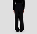 Herno - PANTALON NEGRO CON PLIGUES Y LIGA