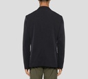 Herno - BLAZER AZUL OSCURO DE TELA ACANALADA