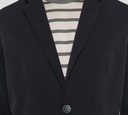 Herno - BLAZER AZUL OSCURO DE TELA ACANALADA