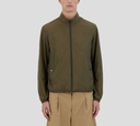 Herno - CHAQUETA REVERSIBLE TEJIDA VERDE BEIGE