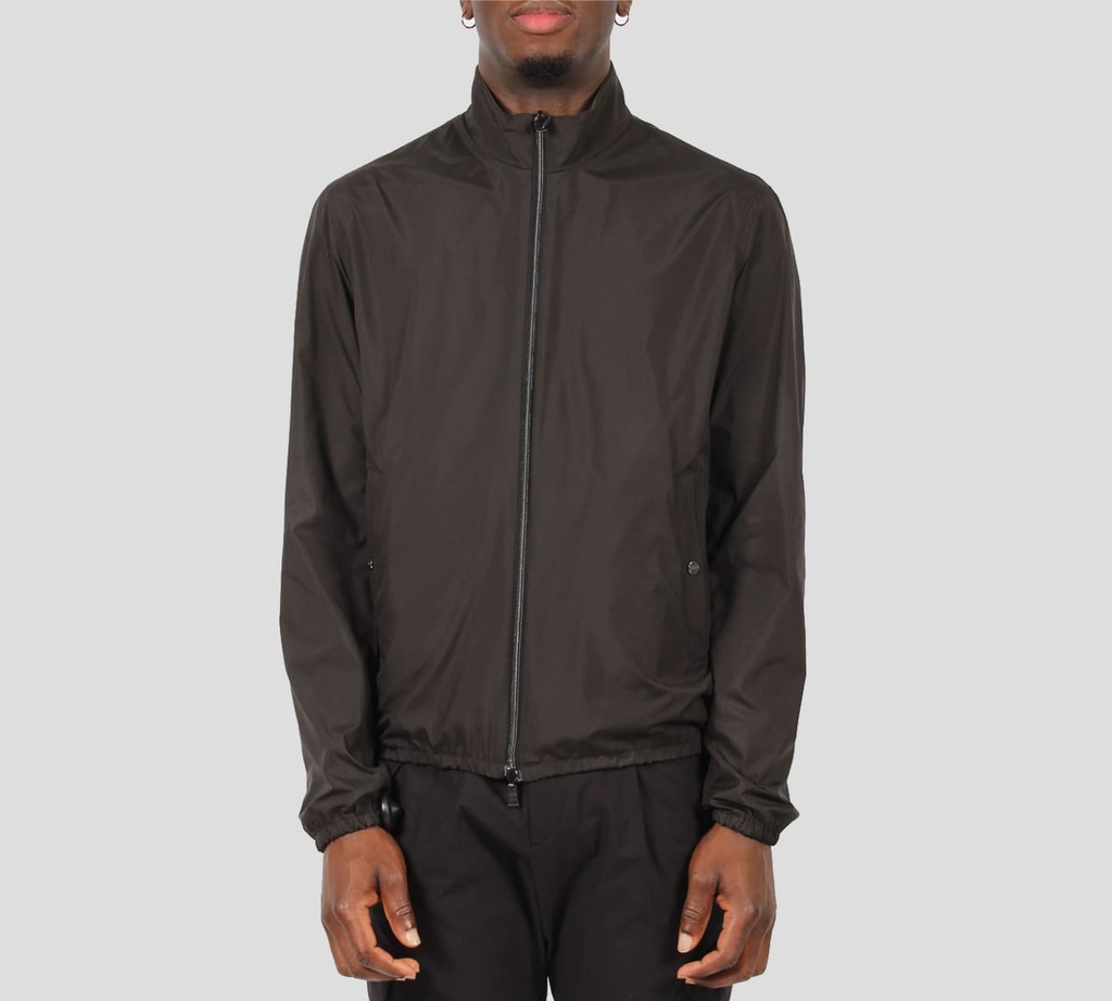 Herno - CHAQUETA REVERSIBLE TEJIDA NEGRO VERDE