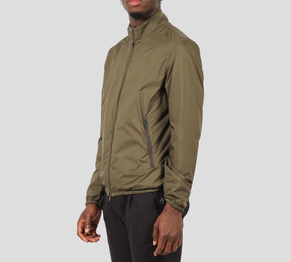 Herno - CHAQUETA REVERSIBLE TEJIDA NEGRO VERDE