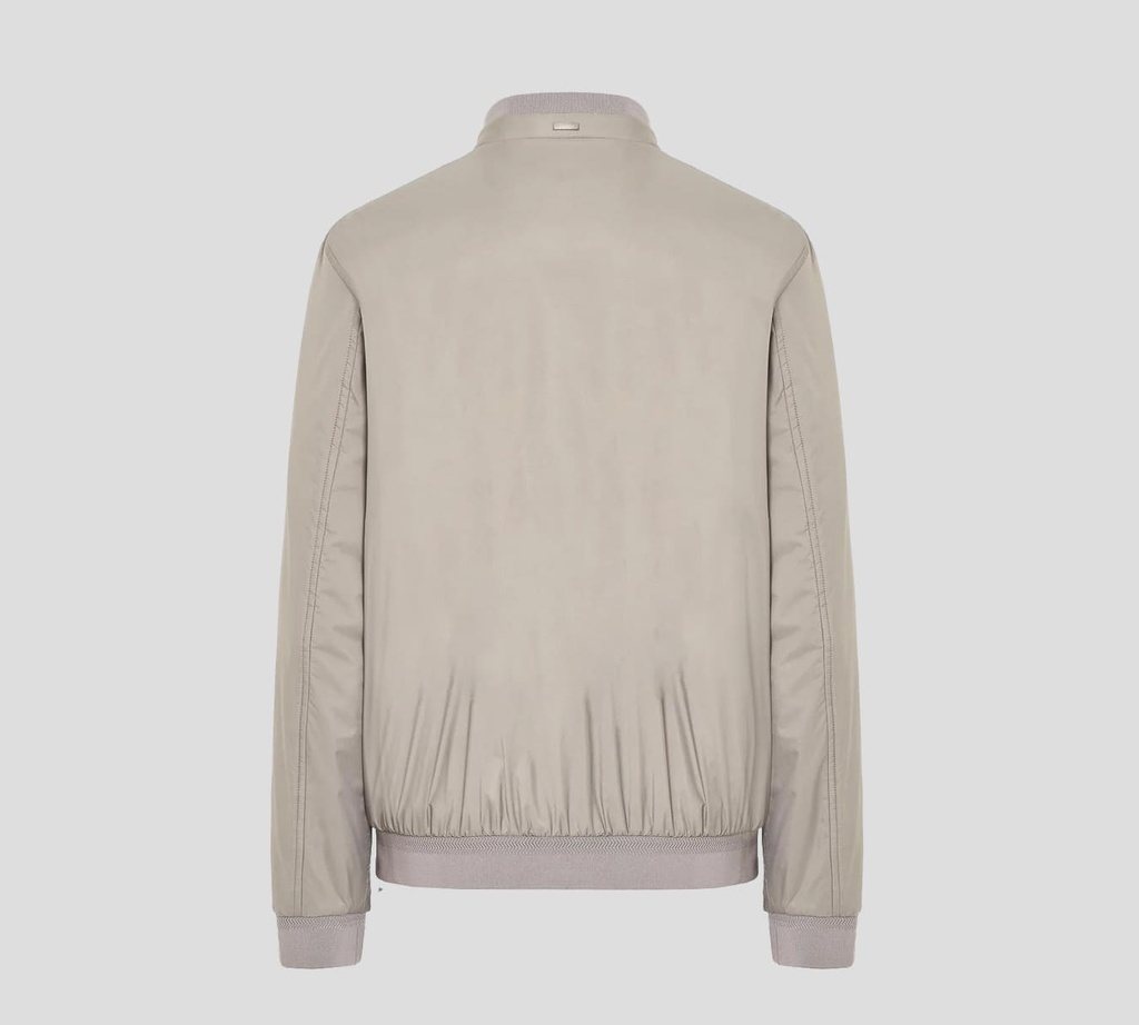 Herno - CHAQUETA GRIS DE DOBLE CUELLO