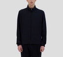 Herno - CHAQUETA DE CIERRE Y CUELLO ALTO AZUL OSCURO