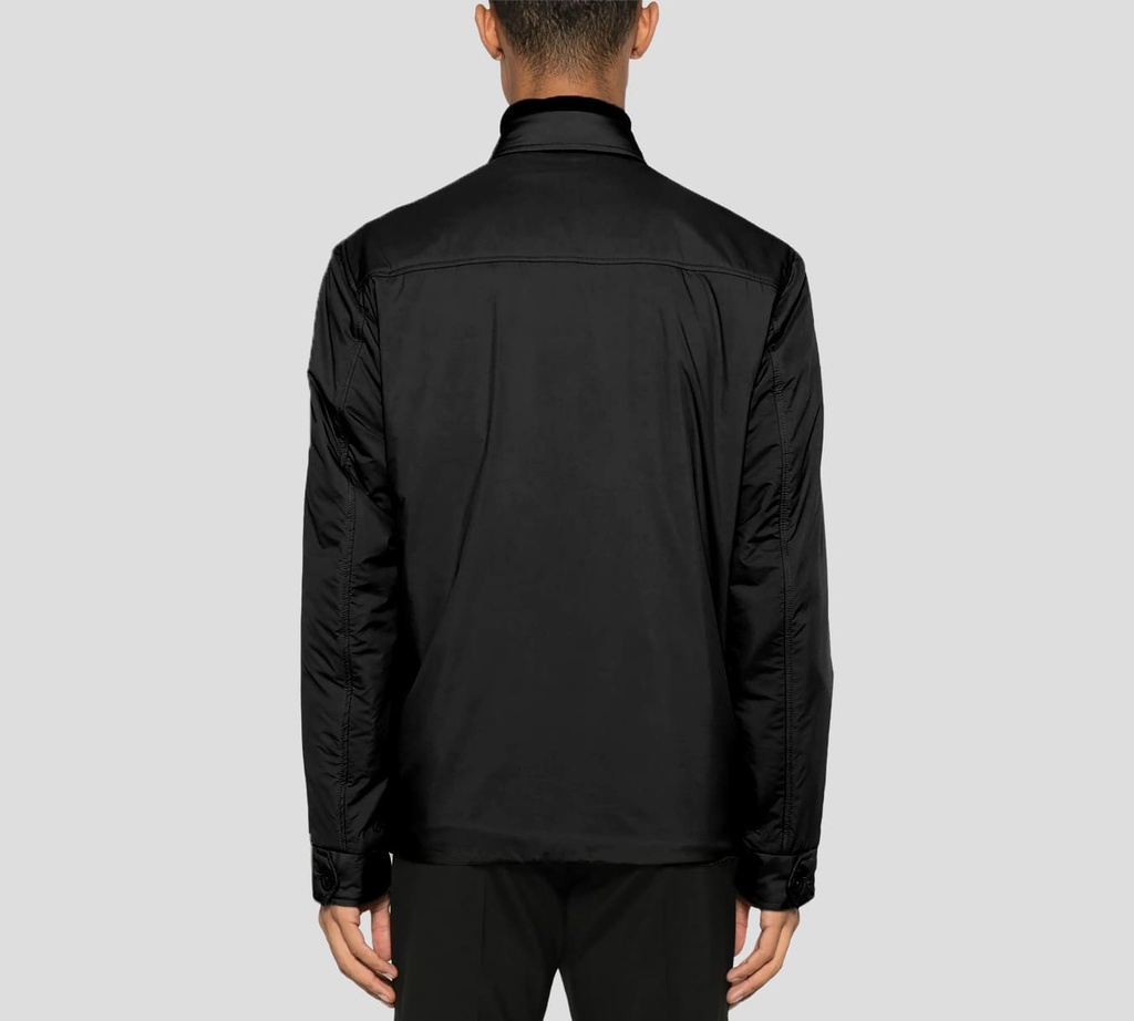 Herno - CHAQUETA AZUL CON CORTE DE CAMISA