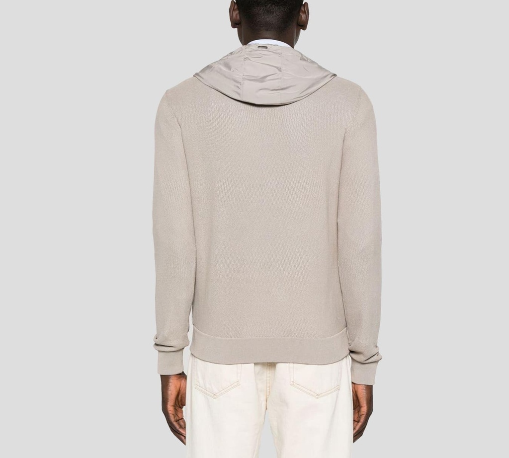 Herno - SWEATER GRIS CLARO BASICO