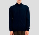 Herno - SWEATER DE CIERRE AZUL OSCURO
