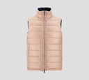 Herno - CHALECO AZUL CON FONDO BEIGE