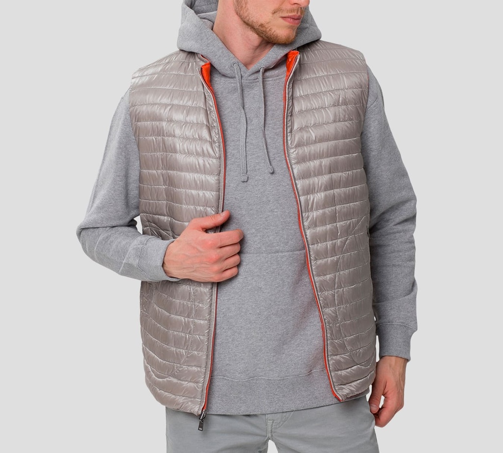 Herno - CHALECO TEJIDO ROJO BEIGE
