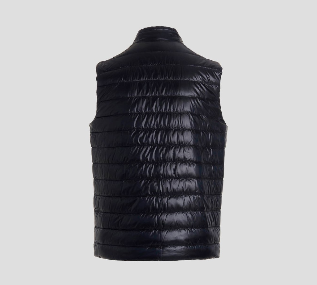 Herno - CHALECO REVERSIBLE TEJIDO NEGRO BEIGE