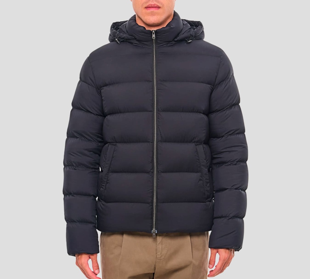 Herno - CHAQUETA BOMBER AZUL OSCURA