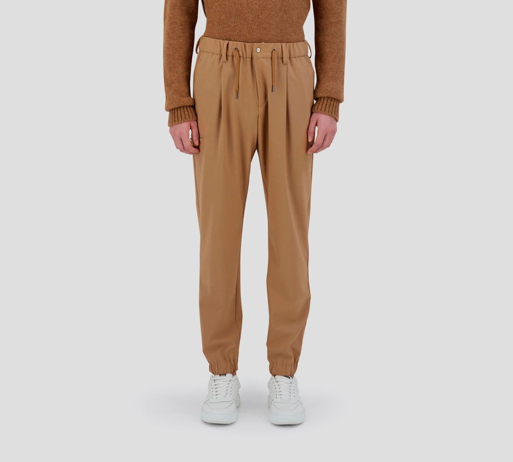 Herno - JOGGER CAMEL CON BOLSILLOS LATERALES