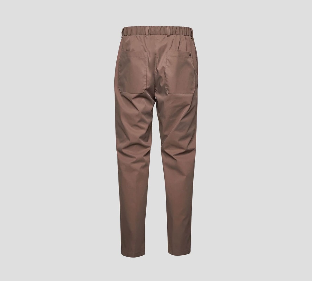 Herno - PANTALON MARRON OSCURO CON TRENZA INTERNA