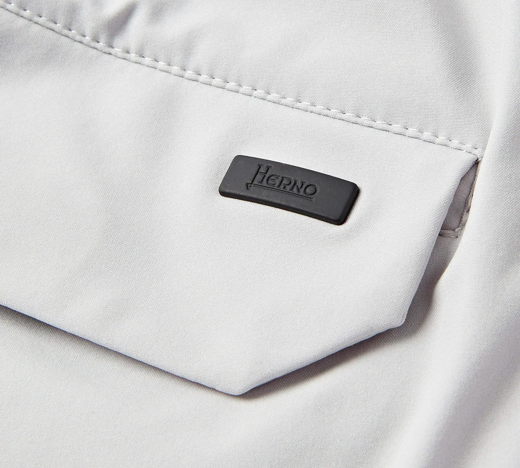 Herno - SHORT GRIS CLARO CON BOLSILLOS