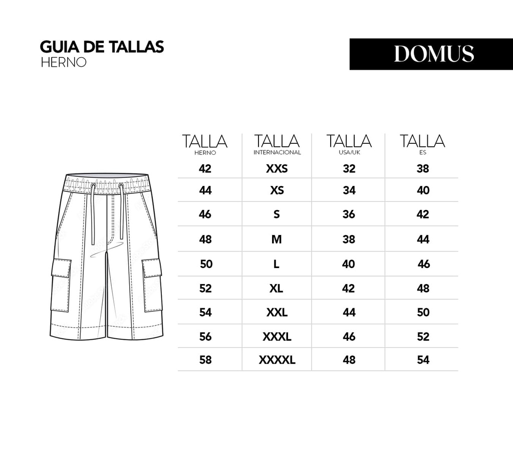 Herno - SHORT GRIS CLARO CON BOLSILLOS