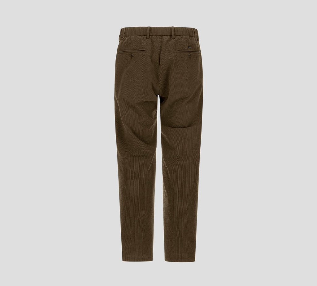 Herno - PANTALONES DE CRESGUES DE VIDOR CON DOBLE BOLSILLO Y CINTURA ELÁSTICA TRASERA