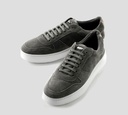 Herno - ZAPATO GRIS DE GOMA BLANCA