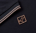 Herno - FRANELA AZUL OSCURO CON BORDADO H