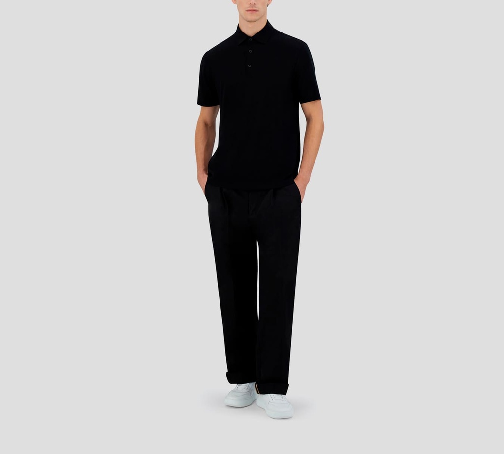 Herno - POLO EN JERSEY UNICOLOR BÁSICA