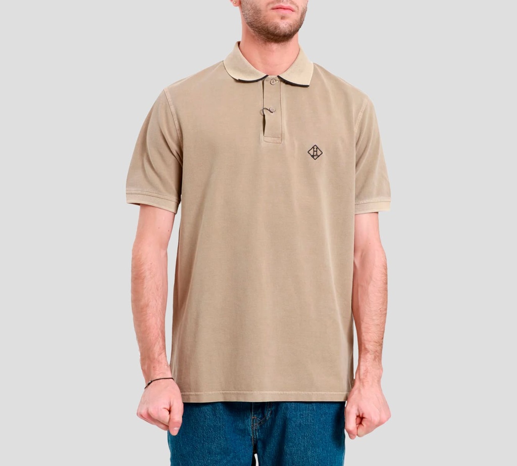 Herno - POLO DE PUNTO MARRON