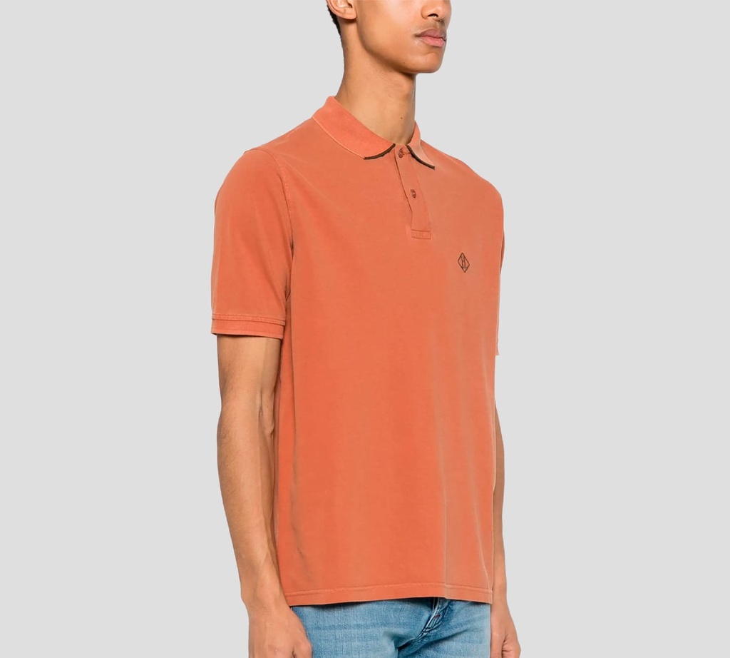 Herno - POLO DE PUNTO NARANJA